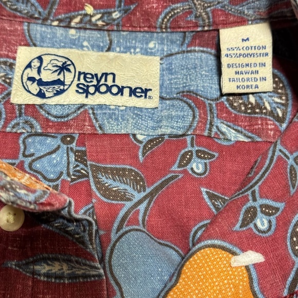 Reyn Spooner Hawaiian Men’s Shirt size M button down lot of 2 floral Honolulu - Picture 4 of 11